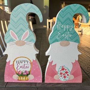 Gnome Decor - Happy Easter Gnome Bunny’s